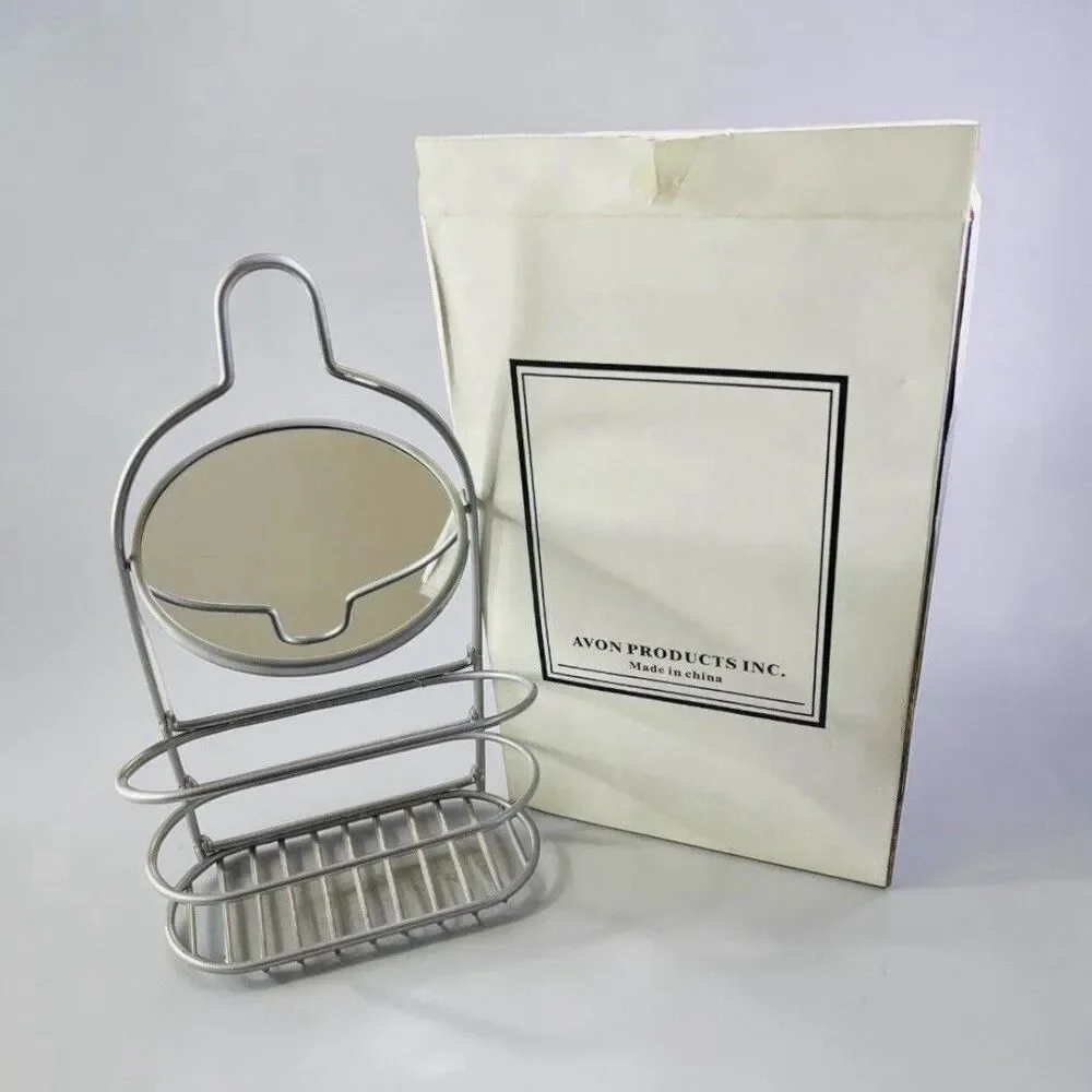Avon Wire Shower Caddy And Mirror NEW In Box - FSC #F12013-1